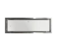 Gurari GCH 974 SU 90 Diamond Hotte de plafond 90 x 30 cm 850 m³/h en acier inoxydable et verre blanc
