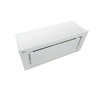 GURARI GCH E 217 WH 90 PRIME, hotte aspirante à encastrer, 90 cm, blanc, verre blanc, 1000 m³/h, bandes LED, hotte aspirante, hotte d'échappement, hotte aspirante, télécommande