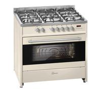 Gurari GCH E 911Cr Cuisinière mixte gaz électrique sur pied 90 cm 121 L Gaz naturel Gaz liquéfié 4 Kw WOK