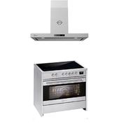 GURARI GCH E 913 X+CH 5001 Cuisinière Induction 90 cm+Hotte 90 cm