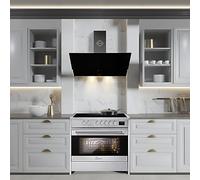GURARI GCH E 913 X +GCH 268 BL 9 Prime Cuisinière à induction 90 cm/121 l + hotte aspirante 90 cm