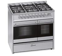 GURARI GCH E 916 X, Centre de cuisson électrique à gaz 90 cm/Range Coocker / 89L / 8 fonctions/Air chaud/Gril/ 5 brûleurs haute qualité/ 4 kw WOK/Gaz naturel/Propane