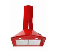 GURARI Hotte 60 cm Rouge GCH 046 - Hotte Murale Absorbant 1000 m³/h - Hotte aspirante 3 niveaux - Hotte de Cuisine mode recyclage ou évacuation de l'air