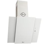 GURARI Hotte aspirante 171 60 WH Pr, hotte 60 cm, hotte sans tête, verre blanc, 1000 m³/h, 4 niveaux, écran, aspiration des bords, télécommande, hotte d'évacuation, recirculation d'air