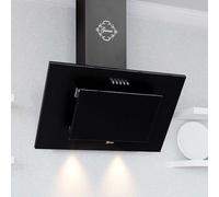 GURARI Hotte aspirante GCH S 211 60 BL N - 60 cm - 860 m³/h - Noir - Hotte murale - Aspiration périphérique