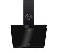 GURARI Hotte aspirante GCH S 411 BL 60 Prime avec tuyau d'évacuation, hotte aspirante 60 cm, verre noir, 1000 m³/h, 4 niveaux, écran, aspiration périphérique, minuterie, télécommande, hotte murale