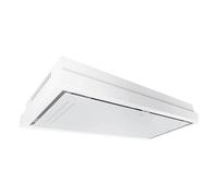 Gurari Hotte de plafond GCH C 343 120 WH Prime - Encastrable - 120 cm - Moteur EBM 1000 m³/h - Hotte en verre blanc - Ionisation - Contrôle tactile - Télécommande