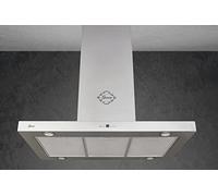 GURARI Hotte îlot 90 cm GCH I 431 90 IS Prime Îlot en acier inoxydable avec télécommande | Hotte aspirante / recirculation suspendue | Forte puissance d'aspiration 1000 m³/h