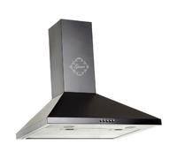 GURARI Hotte murale GCH 147 BL 5 Hotte aspirante 50 cm • Noir • 1000m³/h • 3 vitesses • Hotte de cuisine Evacuation & Recyclage