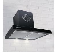 Gurari hotte Murale GCh 462 BL 6 Prime avec Tuyau d'évacuation, hotte aspirante 60 cm/ 1000 m/h/hotte aspirante en