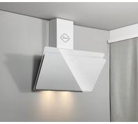 GURARI Hotte murale GCH S 411 60 WH PRIME N, hotte aspirante 60 cm, blanc verre, 1000 m³/h