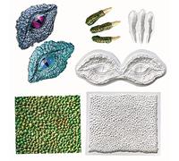 Guratapa Lot de 3 moules en silicone sur le thème des dragons avec griffes de dinosaure, pour fondant, bonbons, chocolat, argile, biscuit, plâtre, résine, décoration de gâteaux