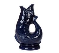 Gurgly Iconic Cobalt Glug Jug Grand 28 cm 1,4 L - Pichet à eau de poisson, vase à poisson décoratif, ornement, carafe