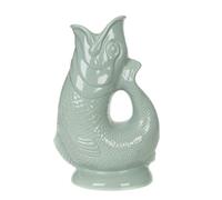 Gurgly Iconique Vert Sauge Glug Jug Grand 28 cm 1,4 L - Pichet à Eau de Poisson, Vase à Poisson Décoratif, Ornement, Carafe