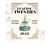 Guriayus Calendrier mural avec calendrier des années folles années 2024, planificateur de calendrier mensuel 12, calendrier mural mensuel suspendu amusant, 1 unité