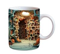 Guriayus Étagère de 400 ml : étagère de bibliothèque, étagère de bibliothèque, étagère à café pour amateurs de livres, design d'espace n° 8