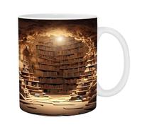 Guriayus Étagère de 400 ml : étagère de bibliothèque, étagère de bibliothèque, étagère à café pour amateurs de livres, design d'espace 4