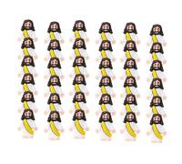 Guriayus Jésus Jouet de Pâques Design Mini Figurine de Jésus pour cacher et rechercher des faveurs de fête religieuse Artisanat d'école du dimanche Jaune