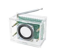 Guriayus RDA5807 87MHZ-108MHZ Kit de bricolage de radio FM Pièces de circuit électronique de bricolage FM Écran numérique LED avec kits de soudage d'indicateur