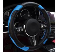 GuriDo Couvre Volant Voiture pour Crosstrek II 2017-2023, Housse Volant PU Cuir AntidéRapante Housse Volants Protecteur Volant Intérieur Accessoires,D/Blue
