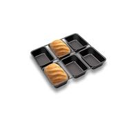 Gurlideo Lot de 6 mini moules à pain, antiadhésifs, pour pain, gâteaux, desserts, muffins, petits moules à pâtisserie, passe au lave-vaisselle