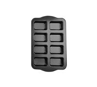 Gurlideo Lot de 8 mini moules à pain en acier carbone anti-adhésif pour la cuisson au four, gris