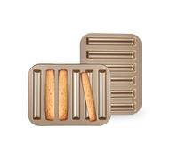 Gurlideo Moule à gâteau en acier carbone rectangulaire à 6 cavités