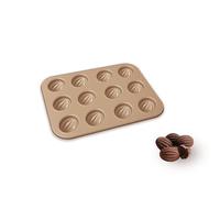 Gurlideo Moules à gâteau de rugby - Moules à chocolat - Moule à brownie avec séparateurs - Antiadhésif - Moule à beignets - Cupcakes Sablés - Acier au carbone lourd (12 trous)