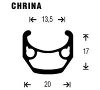 Gurpil Roue Arrière Chrina Disc Tubular