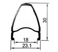 Gurpil Roue arrière New Dpx 11s Road – Noir 9,5 x 130 mm – Shimano/Sram HG