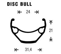 Gurpil Roue arrière VTT Bull 26 pouces 8–11 vitesses Disque 6b Noir 9 x 135 mm Shimano/Sram HG