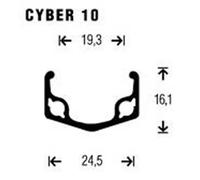 Gurpil Roue Arrière De Vtt Cyber 10 24´´ 6-7s