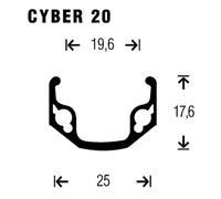 Gurpil Roue Arrière De Vtt Cyber 20 24´´
