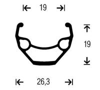 Roue VTT arrière à disque Gurpil Taurus Shimano M495 Center Lock 8/9 v Noir