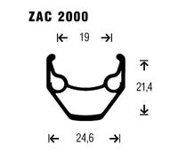 Gurpil Roue Arrière De Vtt Zac M4050 26 isc