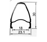 Gurpil New Dpx 6b Disc Tubular Road Front Wheel Noir 9 x 100 mm