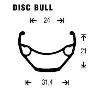 Gurpil Bull 26´´ 6b Disc Mtb Front Wheel Noir 9 x 100 mm