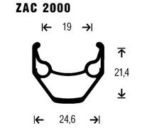Gurpil Zac M475 26´´ 6b Disc Mtb Front Wheel Blanc 9 x 100 mm