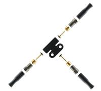 Gurtt Adaptateur de frein hydraulique, bloc de distribution de connecteur répartiteur hydraulique en aluminium pour système de conduite de frein de vélo/moto (90°)