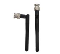 Gurtt Lot de 2 antennes de Microphone sans Fil UHF Noires compatibles avec Les récepteurs Sennheiser EW100, EW300, EW500 et G3 avec connecteur BNC