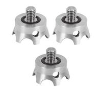 Gurtt Lot de 3 Pointes de trépied 3/8 Pouce, antidérapantes, pour trépieds et monopodes, avec Adaptateur de Fixation.