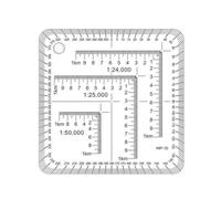Gurtt Rapporteur D'échelle De Coordonnées Pour La Lecture De Cartes Topographiques Et La Navigation Terrestre Règle De Lecture De Cartes Pour La Navigation Terrestre