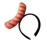 Gurtt Serre-tête Hot-dog Rigolo, Chapeau Imitation Hot-dog (jambon-saucisse)