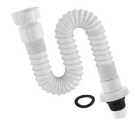 Gurtt Tuyau d'évacuation flexible extensible avec siphon et piège à odeurs, pour lavabo, cuisine et salle de bain, 32-78 cm