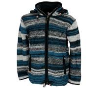 Guru-Boutique, Cardigan en Laine Népalais, Modèle 15, Size:M (40), Vestes, Cardigans et Ponchos