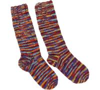 Guru-Boutique, Chaussettes en Laine de Mouton Tricotées à la Main, Chaussettes de Maison, Chaussettes du Népal, Arc-en-ciel, Size:M (37-39), Chaussettes, Poignets de Jambes