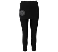 Guru-Boutique, Pantalon de Yoga, Leggings avec Mini Jupe Bio BW Yogi, Noir, Ducoton, Size:XL (44), Shorts et Pantalons 3/4, Leggings