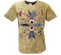Guru-Boutique, T-Shirt Miroir, Coton, Bien Sûr, des T-Shirts | 100 % coton, coupe normale, sérigraphie faite à la main, idéal pour le yoga et les fêtes, particulièrement doux et durable.