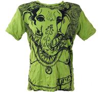 Guru-Boutique, T-Shirt Soleil Elefant, Citron, Ducoton, Size:M, T-shirts `