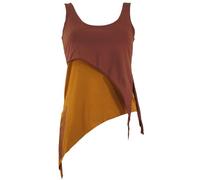 Guru-Boutique, Top des Elfes du Festival en Coton Biologique, top à Couches, Pixitop, Orange Rouillé, Ducoton, Size:L (42), T-shirts de Haut de Gamme